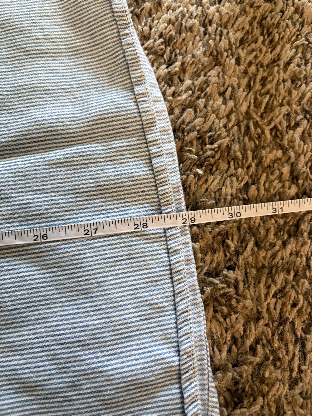 J. Jill Light Blue Denim Pinstripe Button-Down Shirt - Picture 4 of 4